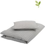 Reduzierte Graue Bio Nachhaltige Bettwäsche Sets & Bettwäsche Garnituren mit Reißverschluss aus Baumwolle 