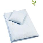 Reduzierte Hellblaue Bio Nachhaltige Bettwäsche Sets & Bettwäsche Garnituren mit Reißverschluss aus Baumwolle 