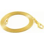 Filigrana Schmuck Schlangenkette aus vergoldetem 925er Silber 40 cm