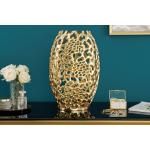 Goldene 38 cm Riess Ambiente Organische Vasen & Blumenvasen 38 cm Strukturierte aus Metall 