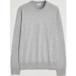 Hellgraue Melierte Filippa K Bio Nachhaltige Rundhals-Ausschnitt Herrensweatshirts aus Wolle Größe XL 