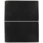 Schwarze filofax Domino Terminplaner & Terminkalender DIN A5 aus Kunstleder 