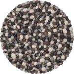 myfelt Runde Filzkugelteppiche 120 cm aus Wolle 