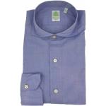 Finamore, Formelle Hemden Purple, Herren, Größe: M