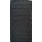 Schwarze Minimalistische Finarte Flickenteppiche aus Textil 
