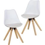Weiße Moderne FineBuy Schalenstühle & Schalensessel pulverbeschichtet aus Filz Breite 0-50cm, Höhe 50-100cm, Tiefe 50-100cm 2-teilig 