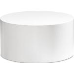 Weiße FineBuy Runde Runde Couchtische 30 cm aus Kunststoff Breite 50-100cm, Höhe 0-50cm, Tiefe 50-100cm 