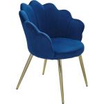 Blaue Moderne FineBuy Gartenstühle Metall aus Polyrattan gepolstert 