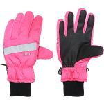 Pinke Maximo Kinderfingerhandschuhe aus Baumwolle Größe 5 für den für den Winter 