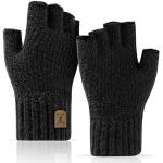 Reduzierte Schwarze Fingerlose Handschuhe & Halbfinger-Handschuhe für Herren Einheitsgröße für den für den Winter 