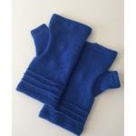Blaue Fingerlose Handschuhe & Halbfinger-Handschuhe aus Kaschmir Handwäsche für Damen 