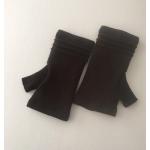 Braune Fingerlose Handschuhe & Halbfinger-Handschuhe aus Kaschmir Handwäsche für Damen 