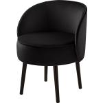 Schwarze Fink Living Lounge Sessel aus Samt 