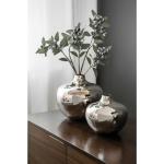 Silberne 25 cm Fink Living Vasen & Blumenvasen 25 cm glänzend 