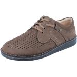 Braune Finn Comfort Prophylaxe Orthopädische Schuhe mit Schnürsenkel aus Nubukleder mit herausnehmbarem Fußbett für Herren Größe 43 für den für den Sommer 