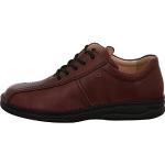Braune Business Finn Comfort Dijon Derby Schuhe mit Schnürsenkel aus Leder für Herren Größe 43 