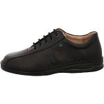 Reduzierte Schwarze Business Finn Comfort Dijon Derby Schuhe mit Schnürsenkel aus Glattleder für Herren Größe 41 