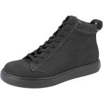Schwarze Finn Comfort High Top Sneaker & Sneaker Boots mit Reißverschluss in Normalweite aus Nubukleder leicht für Damen Größe 40 