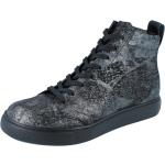 Dunkelgraue Finn Comfort High Top Sneaker & Sneaker Boots mit Reißverschluss aus Nubukleder orthopädisch für Damen Größe 39 