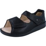 Schwarze Finn Comfort Prophylaxe Orthopädische Schuhe mit Klettverschluss aus Kalbsleder für Herren Größe 41 für den für den Sommer 