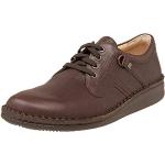 Reduzierte Braune Business Finn Comfort Vaasa Derby Schuhe mit Schnürsenkel aus Leder für Herren Größe 43 