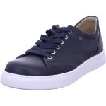 Reduzierte Blaue Elegante Finn Comfort Runde Low Sneaker mit Schnürsenkel in Breitweite aus Leder für Herren Größe 44 