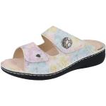 Cremefarbene Finn Comfort Soft Clogs aus Glattleder mit herausnehmbarem Fußbett für Damen Größe 41 für den für den Sommer 