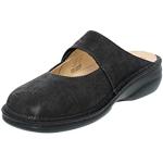 Schwarze Finn Comfort Stanford Damenclogs & Damenpantoletten aus Leder mit herausnehmbarem Fußbett Größe 42 