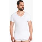 FINN Design Herren Seamless Shapewear Unterhemd Kurzarm, Weiß / XXL