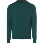 Reduzierte Smaragdgrüne Unifarbene Business Finshley & Harding Rundhals-Ausschnitt Feinstrickpullover für Herren Größe 3 XL 