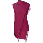 Fuchsiafarbene Pashmina-Schals für Damen 