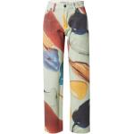 Pastellgrüne 5-Pocket Jeans mit Reißverschluss aus Denim für Damen Größe XL 