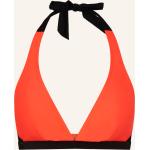 Neonorange Bogner Fire + Ice Bikini-Tops aus Polyamid ohne Bügel für Damen Größe M 