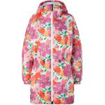 Violette Blumenmuster Oversize Wasserdichte Bogner Fire + Ice Damensteppmäntel & Damenpuffercoats aus Polyamid mit Kapuze Größe M 
