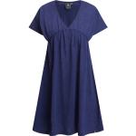 Reduzierte Marineblaue Firefly V-Ausschnitt Sommerkleider für Damen Größe S 