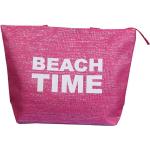 Pinke Firefly Strandtaschen & Badetaschen aus Bast 