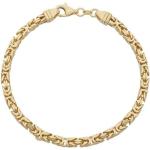 Goldene FIRETTI Königsarmbänder & Königsketten Armbänder aus Gold mit Zirkonia für Damen 