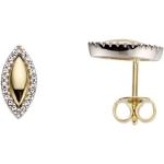 Reduzierte Goldene FIRETTI Diamant Ohrringe aus Gold 14 Karat mit Diamant für Damen zum Jubiläum 