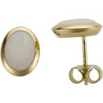 Reduzierte Goldene FIRETTI Perlenohrringe aus Gold 14 Karat mit Opal für Damen zum Jubiläum 
