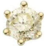 Reduzierte Goldene FIRETTI Runde Diamant Ohrringe aus Gelbgold mit Zertifikat für Herren 