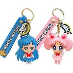 Bunte Sailor Moon Schlüsselanhänger Tiere für Damen 
