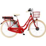 E-Bike FISCHER FAHRRAD "CITA RETRO 2.1 317" E-Bikes rot Elektro-Cityräder ebike Damen