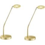 Goldene Fischer & Honsel LED Tischleuchten & LED Tischlampen aus Messing 