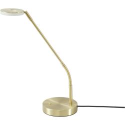 Fischer-Honsel LED-Schreibtischleuchte, Messing-matt mit Dimmer ¦ gold