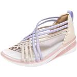 Violette Outdoor-Sandalen mit Riemchen aus Mesh atmungsaktiv für Damen Größe 40 für den für den Sommer 