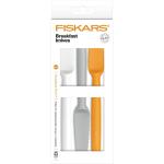 Fiskars - Functional Form Buttermesser 3er-Pack, Mix - Grau