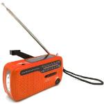 Fit4Blackout Solar Notfallradio orange Dynamo multifunktions Emergency FM AM ...