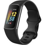 Anthrazitfarbene fitbit Charge Fitness Tracker | Fitness Armbänder aus Aluminium mit GPS für Herren 