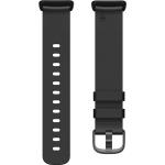 Fitbit Charge 5 Lederarmband (Leder), Uhrenarmband, Schwarz