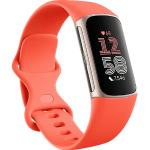 FITBIT Charge 6, Fitness Tracker, S, L, Coral